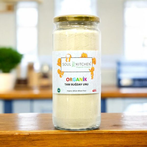 Organik Tam Buğday Unu cam 250gr
