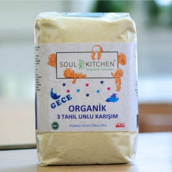 Organik Gece Maması 3 Tahıl Unlu Karışım 250gr