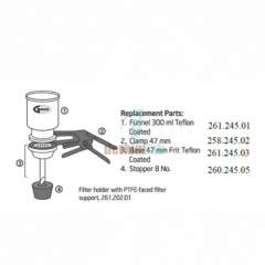 Cam Taban Teflon Kaplı 47 mm