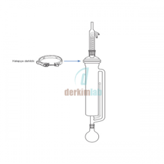 Soxhlet Ekstraksiyon takımı, Büyük hacimli 2000 ml Ekstaktör Hacmi, 5000 ml Balon Hacmi