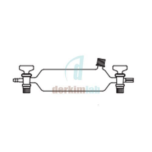 Gaz numune alma pipeti, Septalı, Cam Musluklu 250 ml  Hacim