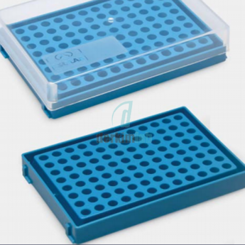PCR tüp standı - 96 delikli - mavi