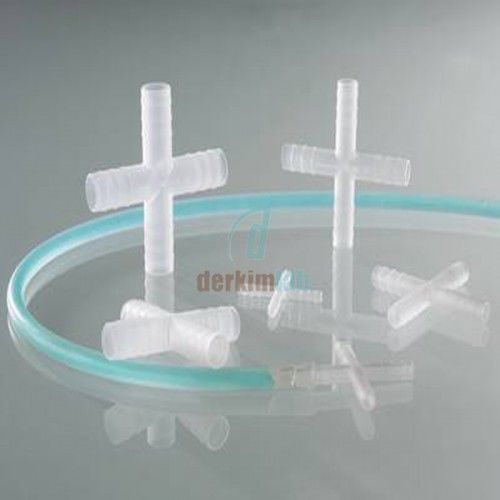 BURKLE Dört Yollu Konektörler ,PVDF ,Silindirik Ø 13-15 mm için 8708-0014