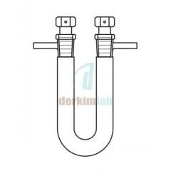 Kurutma Tüpü, U tip, Şilifli NS : 19/26,  180 mm Uzunluk