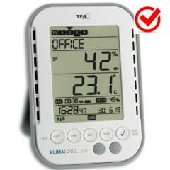 TFA 30.3039 Klimalogg Pro Termo Higrometre |  Sıcaklık ve Nem Kayıt Cihazı |  Datalogger 0 | +50°C  |  Kalibrasyon Belgeli