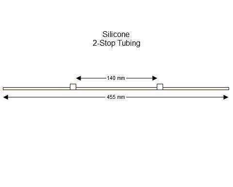 2-stop Silicone White/White Pump Tubing