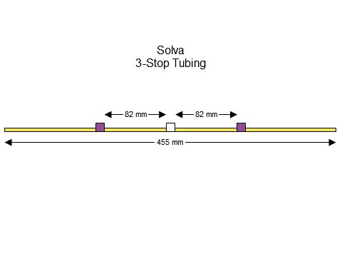 3-Stop Solva Purple/White Pump Tubing