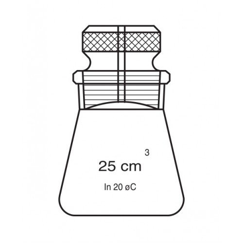 Piknometre, Hubbard 25 ml Hacim