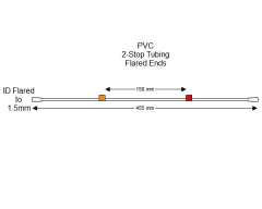 Flared 2-Stop PVC Orange-Red Pump Tubing