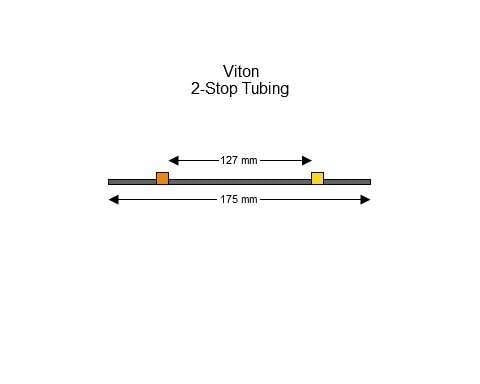 2-stop Viton Orange-Yellow Pump Tubing