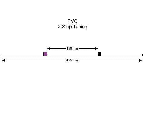 2-stop PVC Purple-Black Pump Tubing