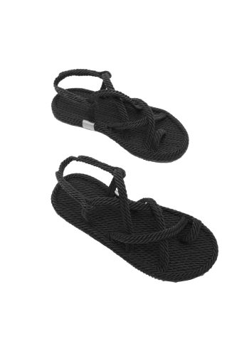 Hasır Sandalet | Siyah