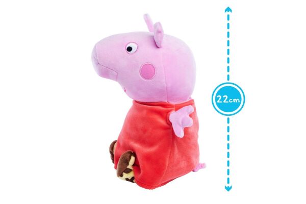 PEPPA PİG PLUSH PEPPA İNCL. SOUNDA 22CM PEPPA MAKES