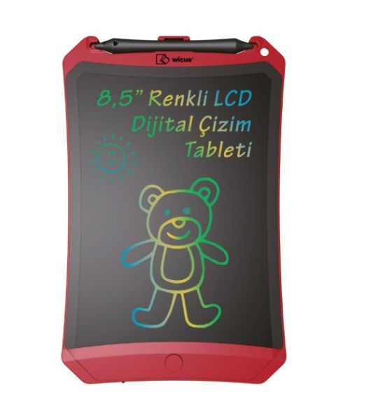 WİCUE 8,5 LCD DİJİTAL RENKLİ ÇİZİM TABLET KIRMIZI