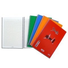 Dazzle A5 Spiralli Defter Pp Kapak 72 Yaprak Kareli 12 li Paket