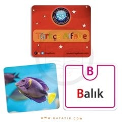 Türkçe Alfabe Kartları | بطاقات الحروف التركية