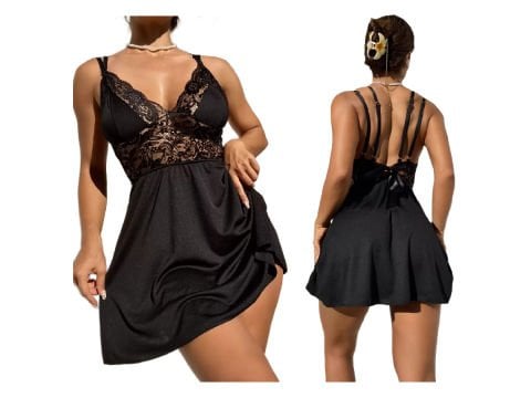 Kurdeleli Fantezi Gecelik L-XL 165941