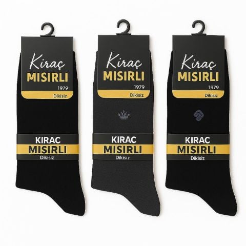 6'li Kıraç Mısırlı Dikişsiz Erkek Çorap