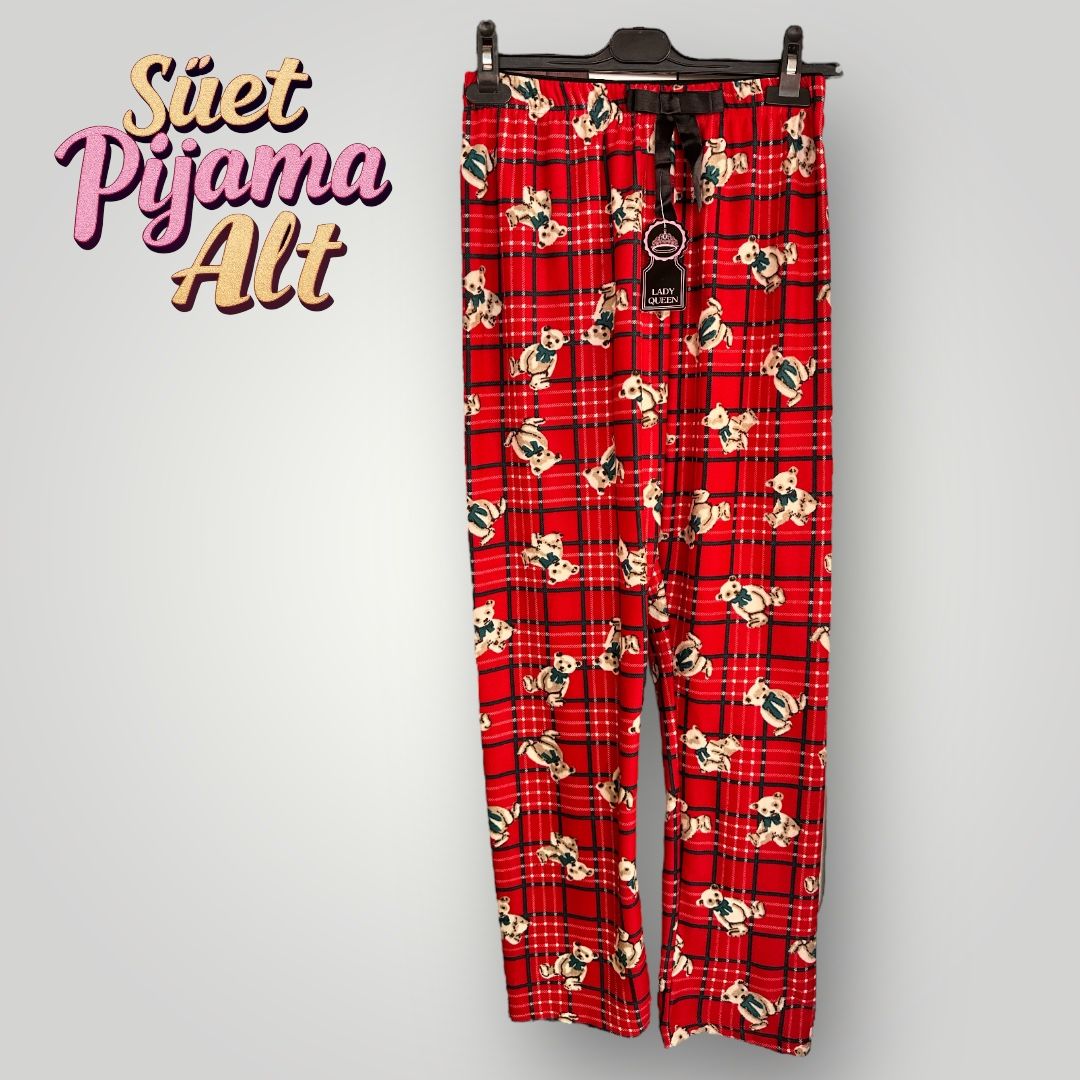 Süet Kadın Pijama Altı