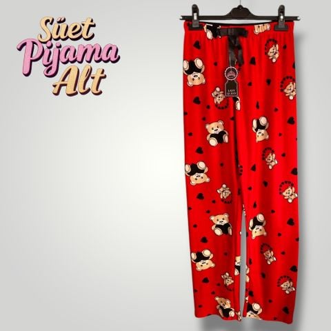 Süet Kadın Pijama Altı