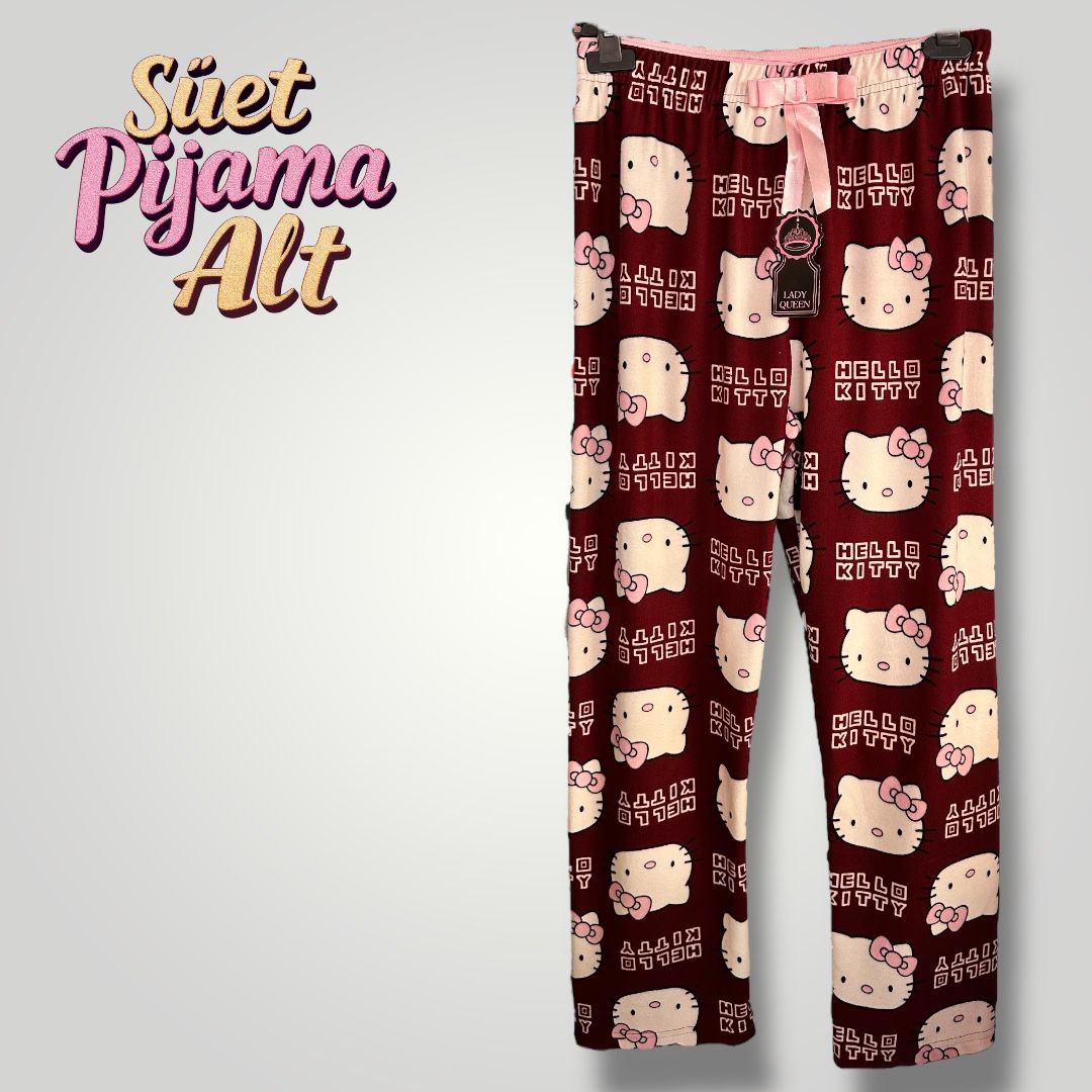 Süet Kadın Pijama Altı