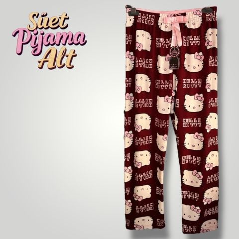 Süet Kadın Pijama Altı