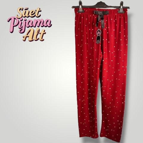 Süet Kadın Pijama Altı