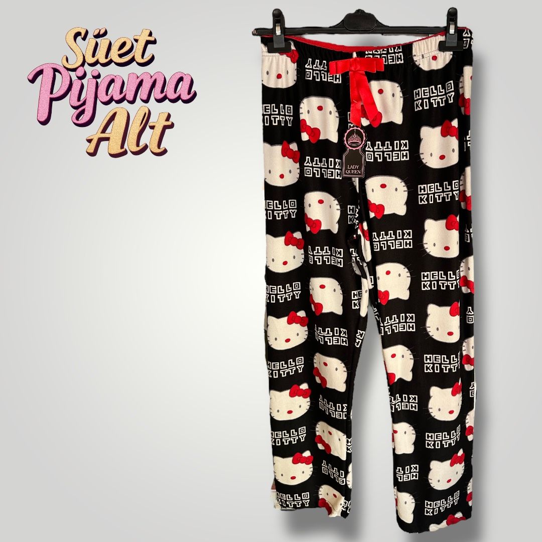 Süet Kadın Pijama Altı