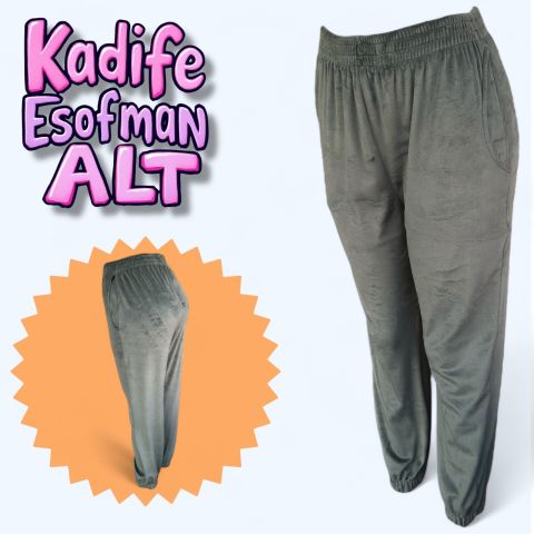 Kadife Kadın Eşofman Altı