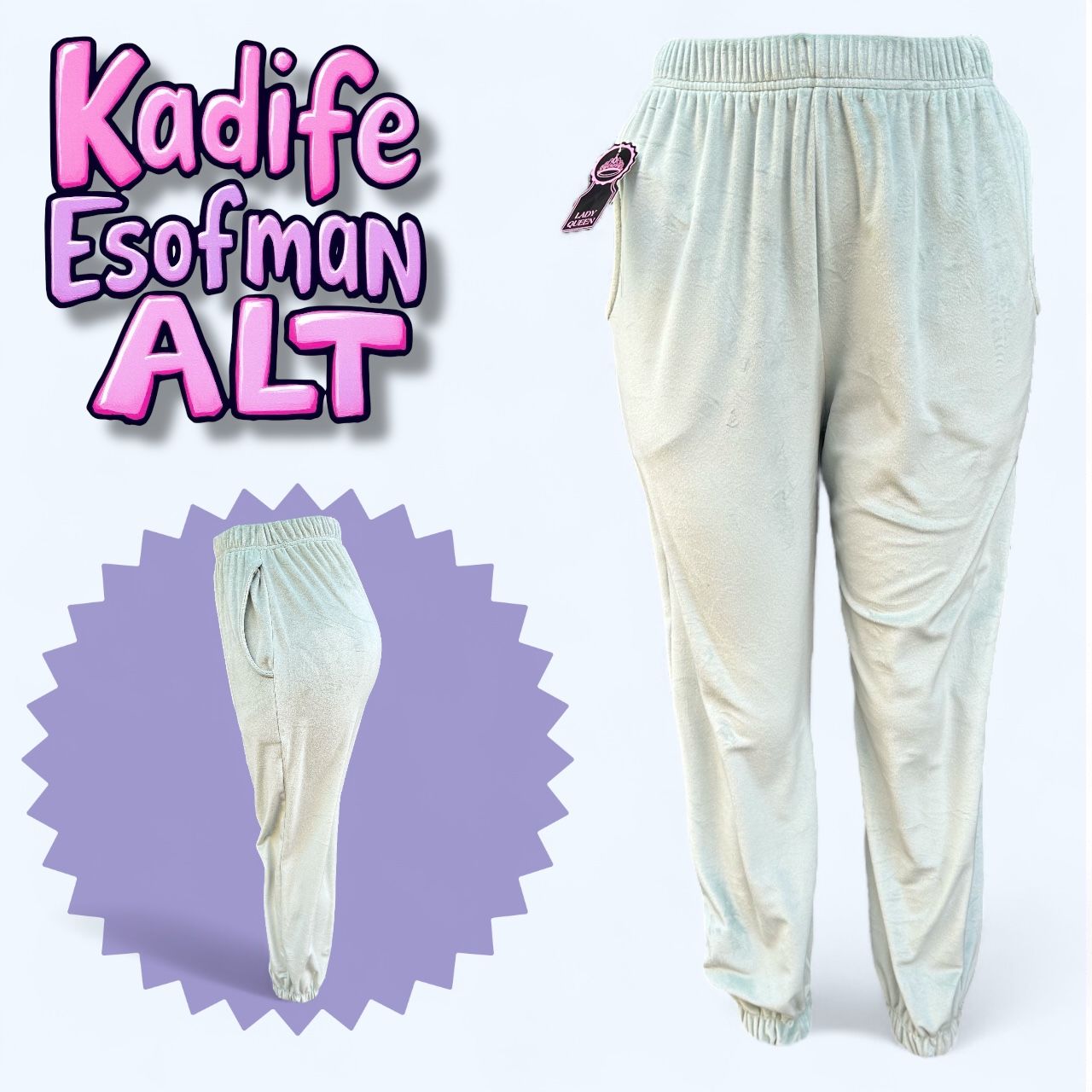 Kadife Kadın Eşofman Altı