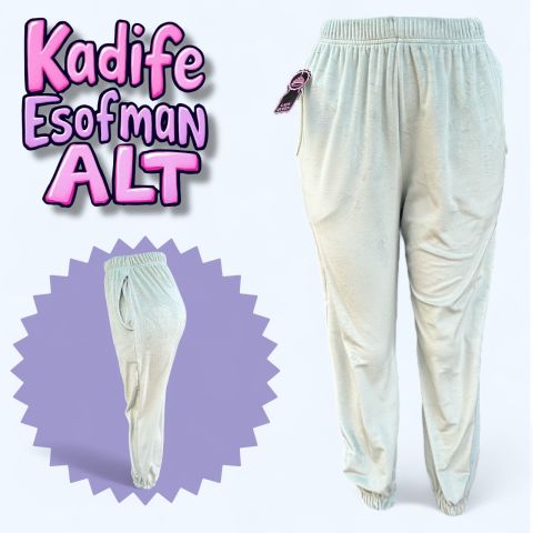 Kadife Kadın Eşofman Altı