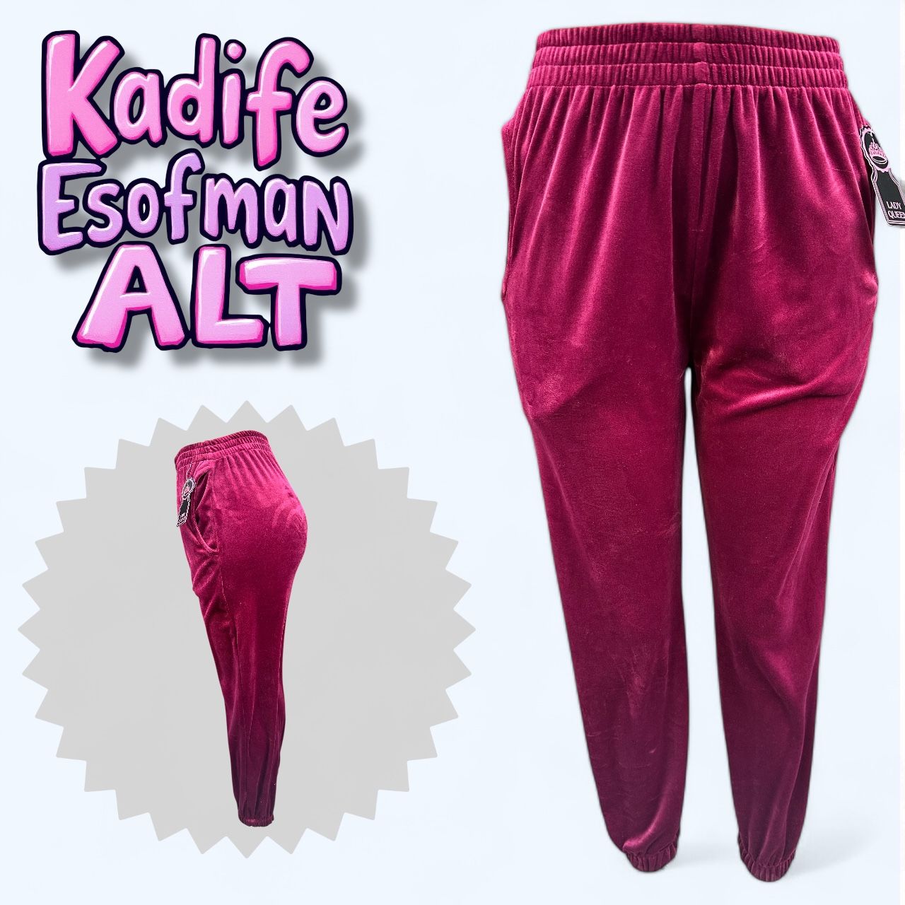 Kadife Kadın Eşofman Altı