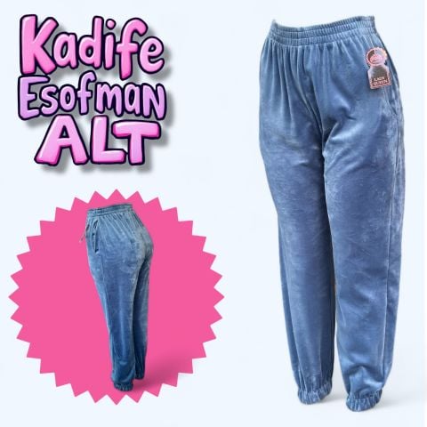 Kadife Kadın Eşofman Altı