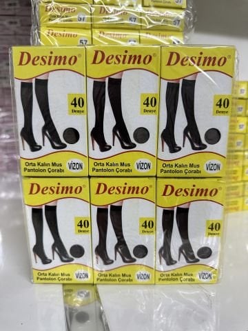 12'li Desimo 40 Denye Dizaltı Çorap Sarı Kutu 143013