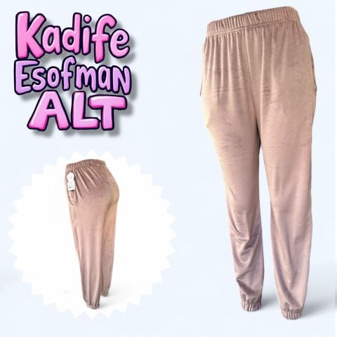 Kadife Kadın Eşofman Altı