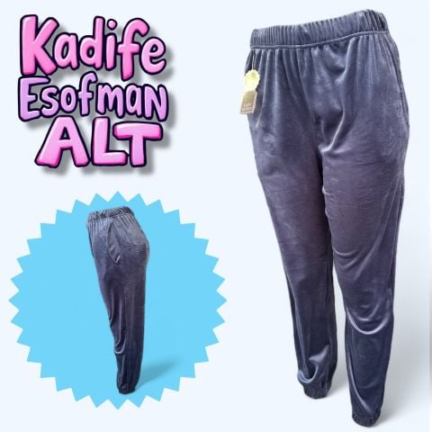 Kadife Kadın Eşofman Altı
