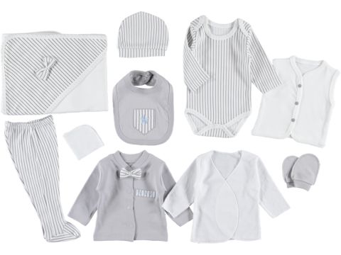 Erkek Cepli Papyonlu 10'lu Zıbın Set 418185
