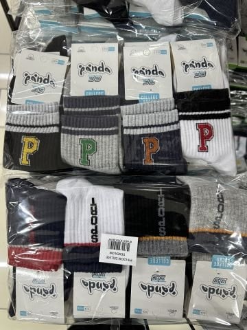 12'li Panda Erkek Çocuk Kolej Çorap