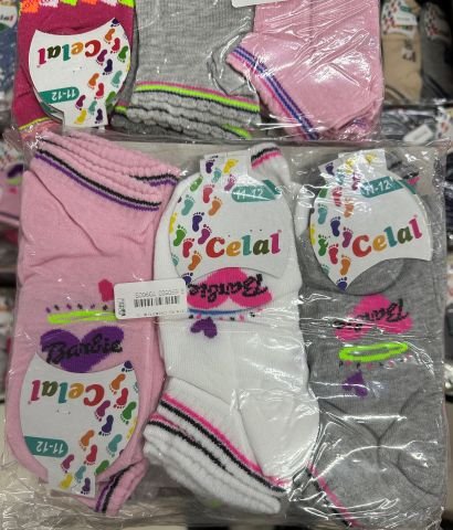 12'li Celal Kız Çocuk Patik Çorap