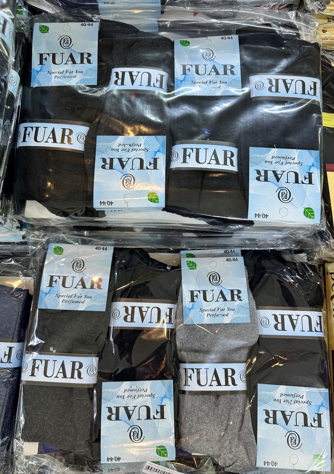 12'li Fuar Ekonomik Desenli Erkek Çorap