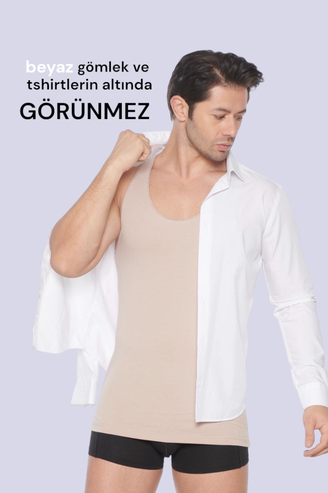 Görünmez Ten Rengi Erkek Atlet