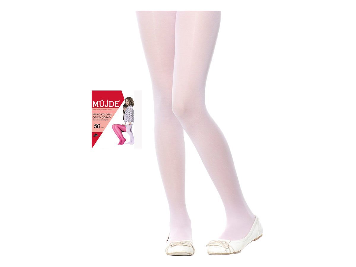 Müjde Pembe Kız Külotlu Çorap 1/3 Yaş