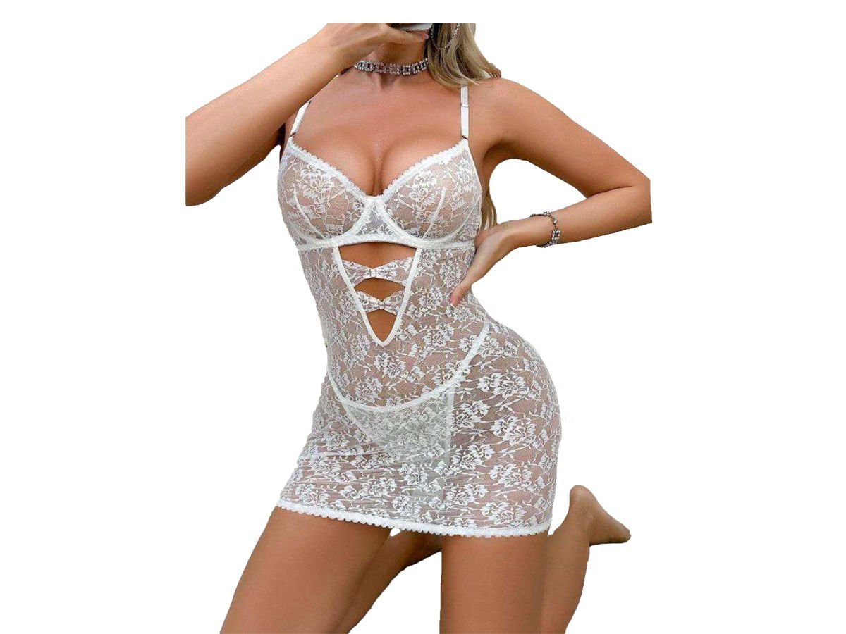 Likralı Tül Gecelik 171145