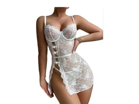 Likralı Tül Gecelik 171166