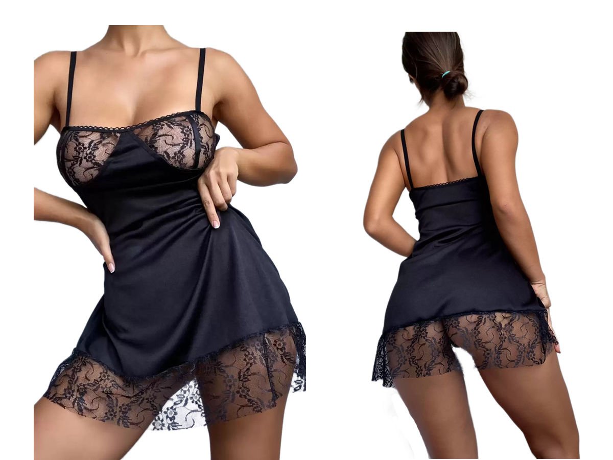 Dantel Detaylı Gecelik L-XL 169746