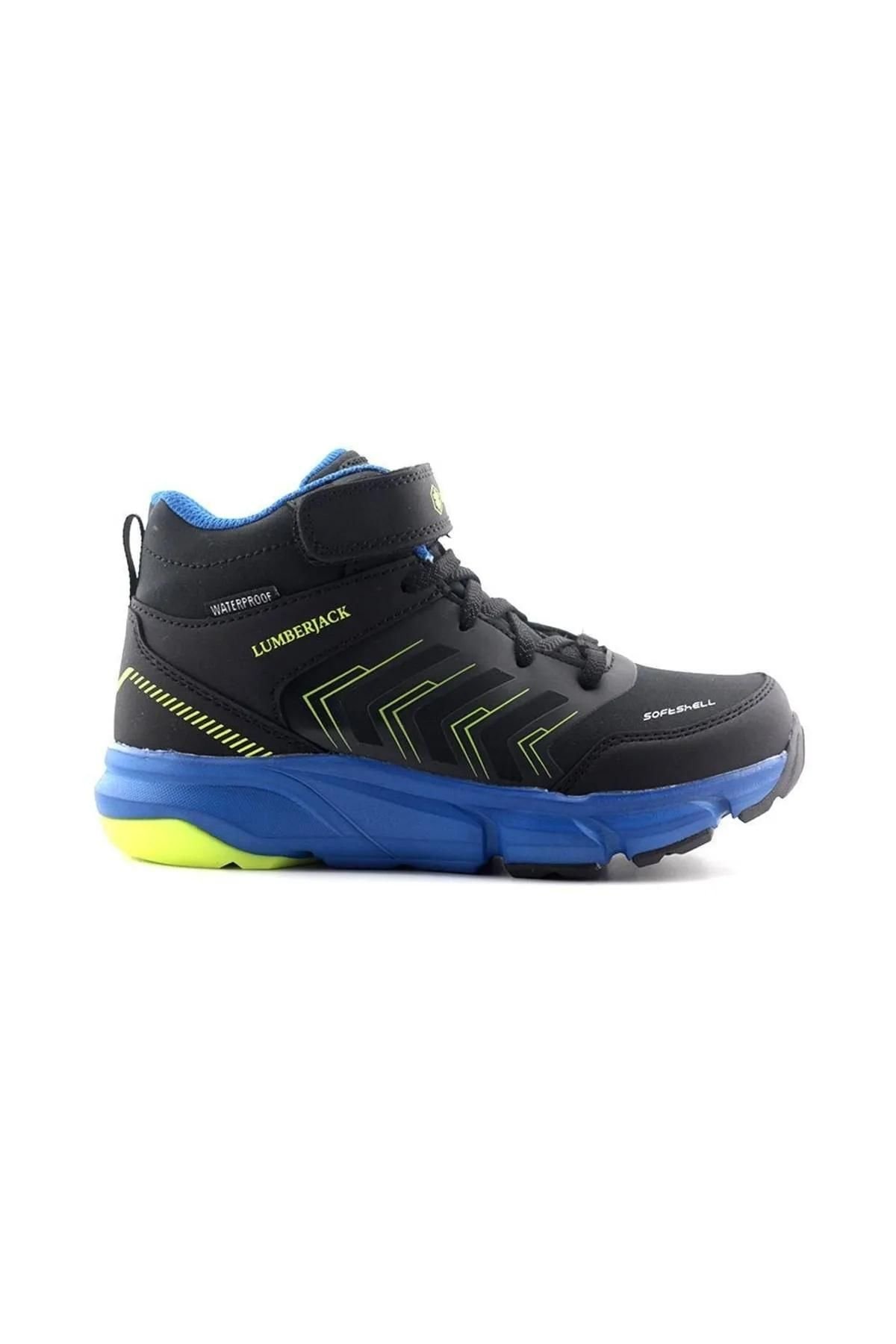 Lumberjack Harry Hi Jr 2PR Çocuk Outdoor Bot Siyah Lime