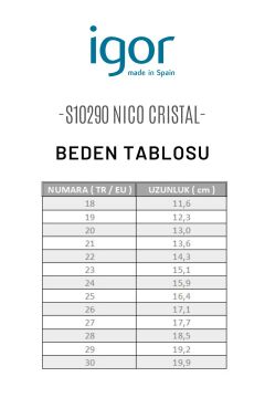 Igor Nico Cristal Kız Çocuk Şeffaf Pembe Sandalet S10290-010