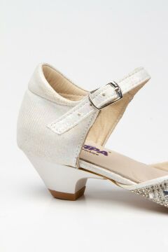Paqpa Este Kız Çocuk Sedef Taşlı Topuklu Ayakkabı TA2003-02