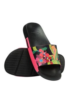 Havaianas Slide Print Kadın Siyah Desenli Terlik 4147329-4061