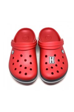 Crocs 1137 Terlik Süsü Siyah Beyaz Harf H